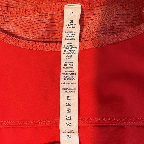 Lululemon Run: Fast Track Short Sleeve Top Love Red Size 12 - Picture 3 of 10